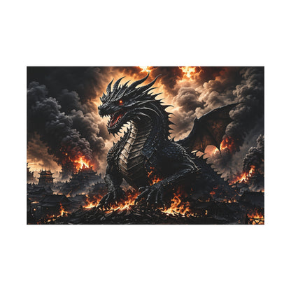 Ashen Dominion™ Matte Stretched Canvas Wall Art (1.25")