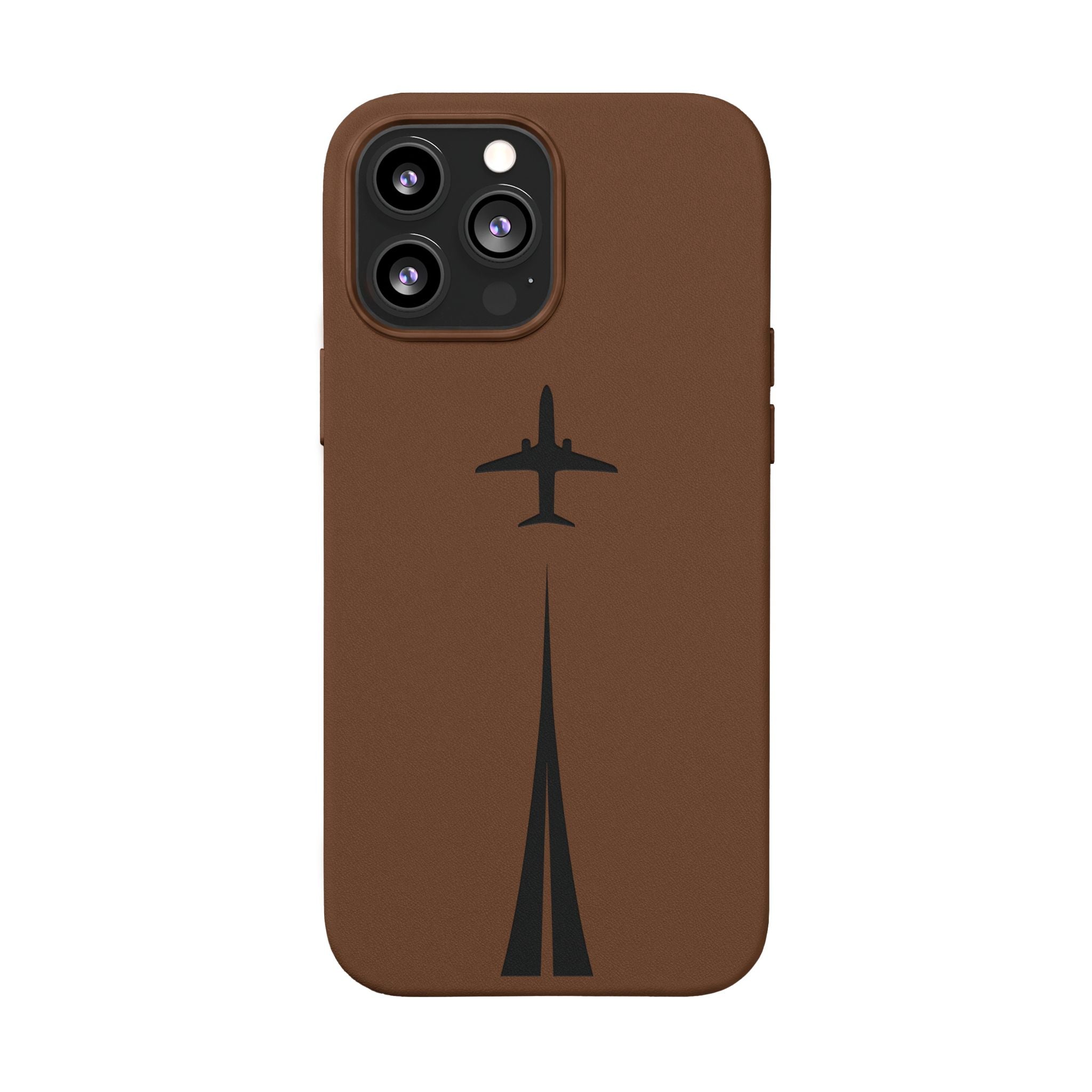 Take Off™ Engraved PU Leather Case for iPhone