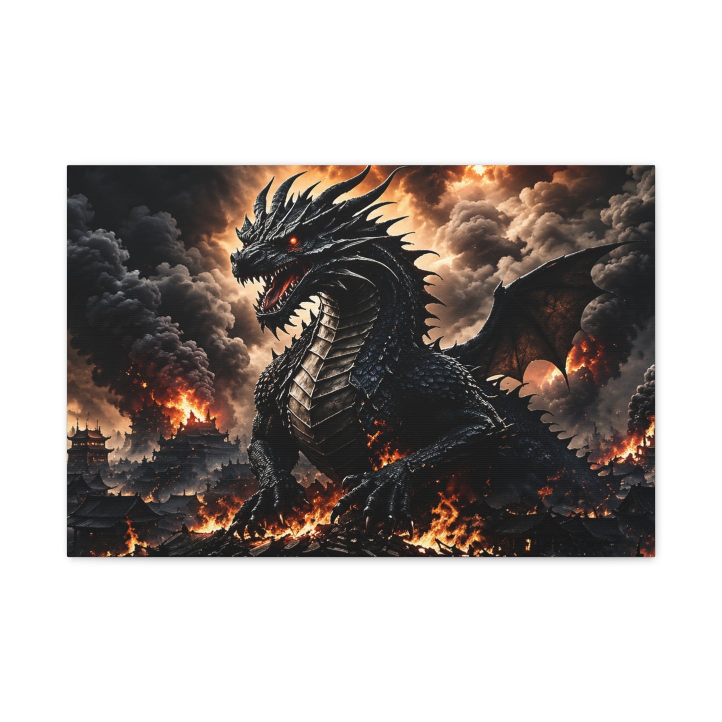 Ashen Dominion™ Matte Stretched Canvas Wall Art (1.25")