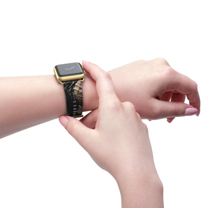 Ashen Dominion™ Apple Watch Band | Dragon Faux Leather Watch Strap