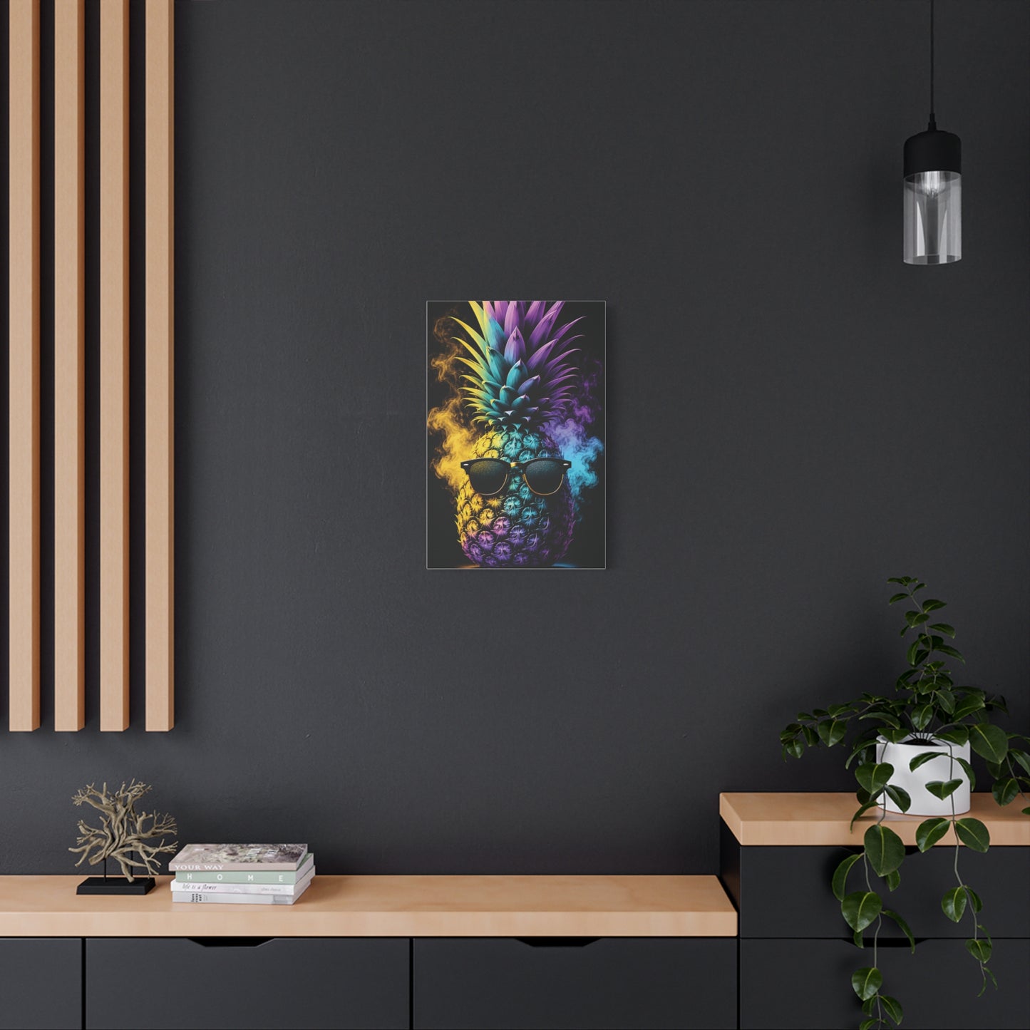Smokin' Pineapple™ Matte Stretched Canvas Wall Art (1.25")