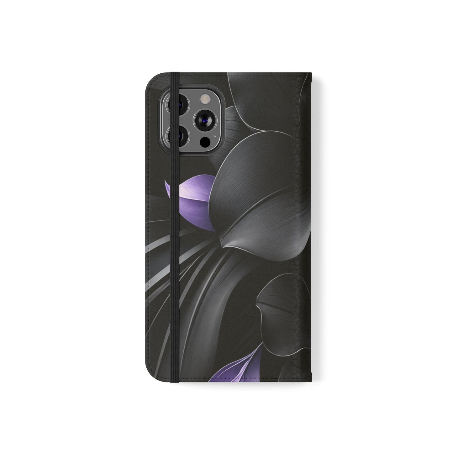 Midnight Lavender™ Flip Case for iPhone | Premium Vegan Leather Wallet Case