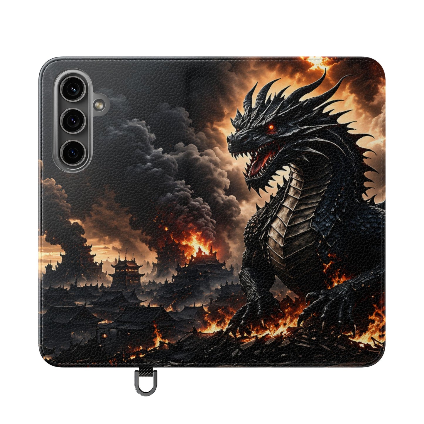 Ashen Dominion™ Flip Case for Samsung Galaxy | Premium Vegan Leather Wallet Case