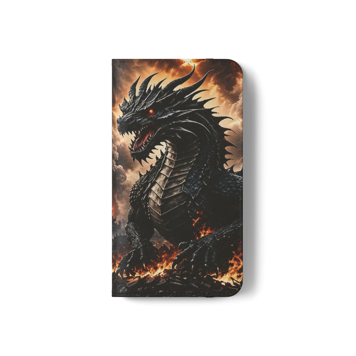 Ashen Dominion™ Flip Case for Samsung Galaxy | Premium Vegan Leather Wallet Case