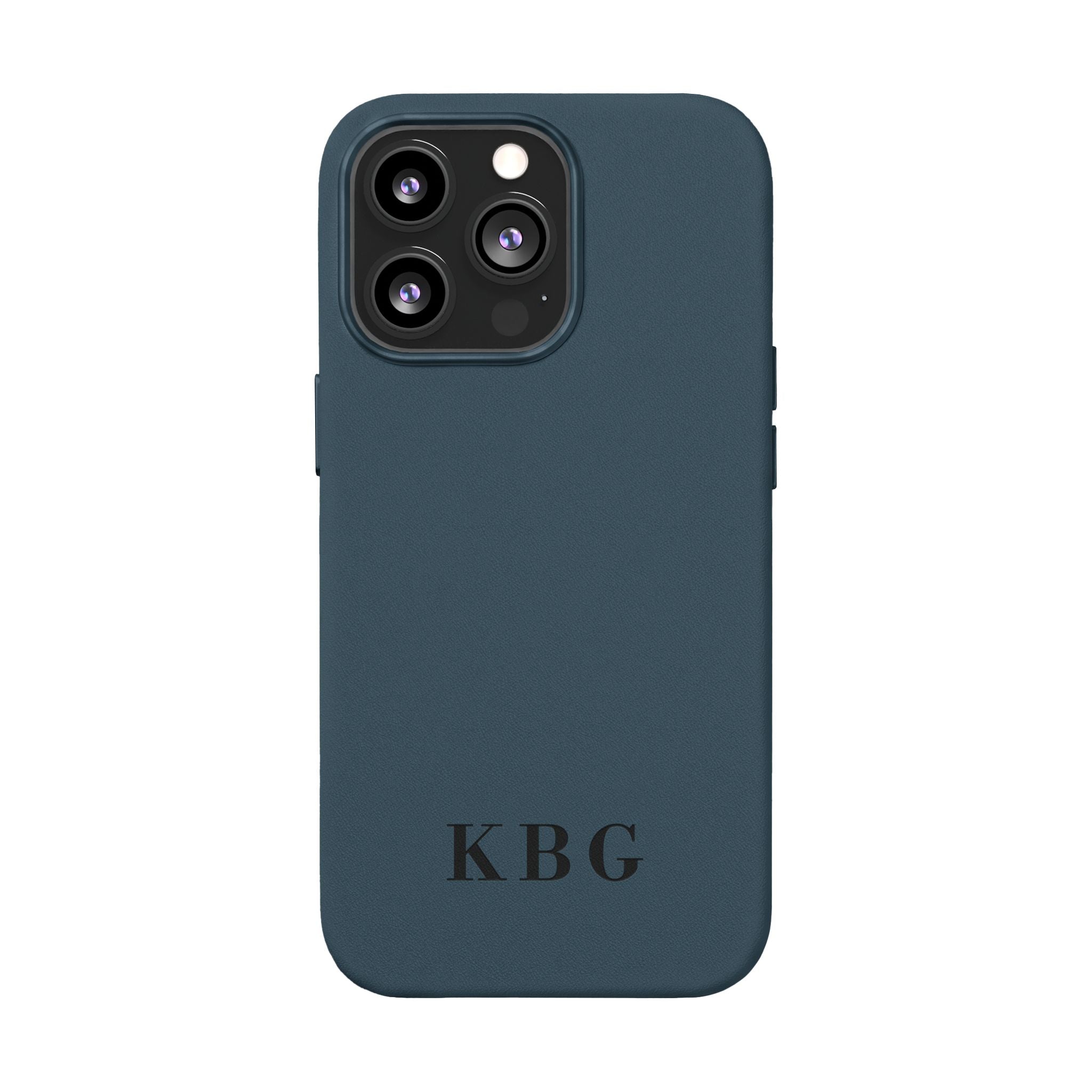 Custom Engraved PU Leather Phone Case | Personalized Monogram