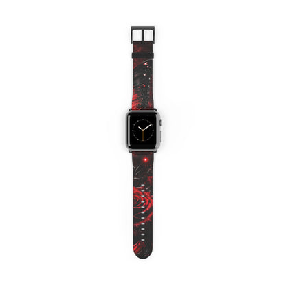 Crimson Metamorphosis™ Apple Watch Band | Premium Faux Leather Strap