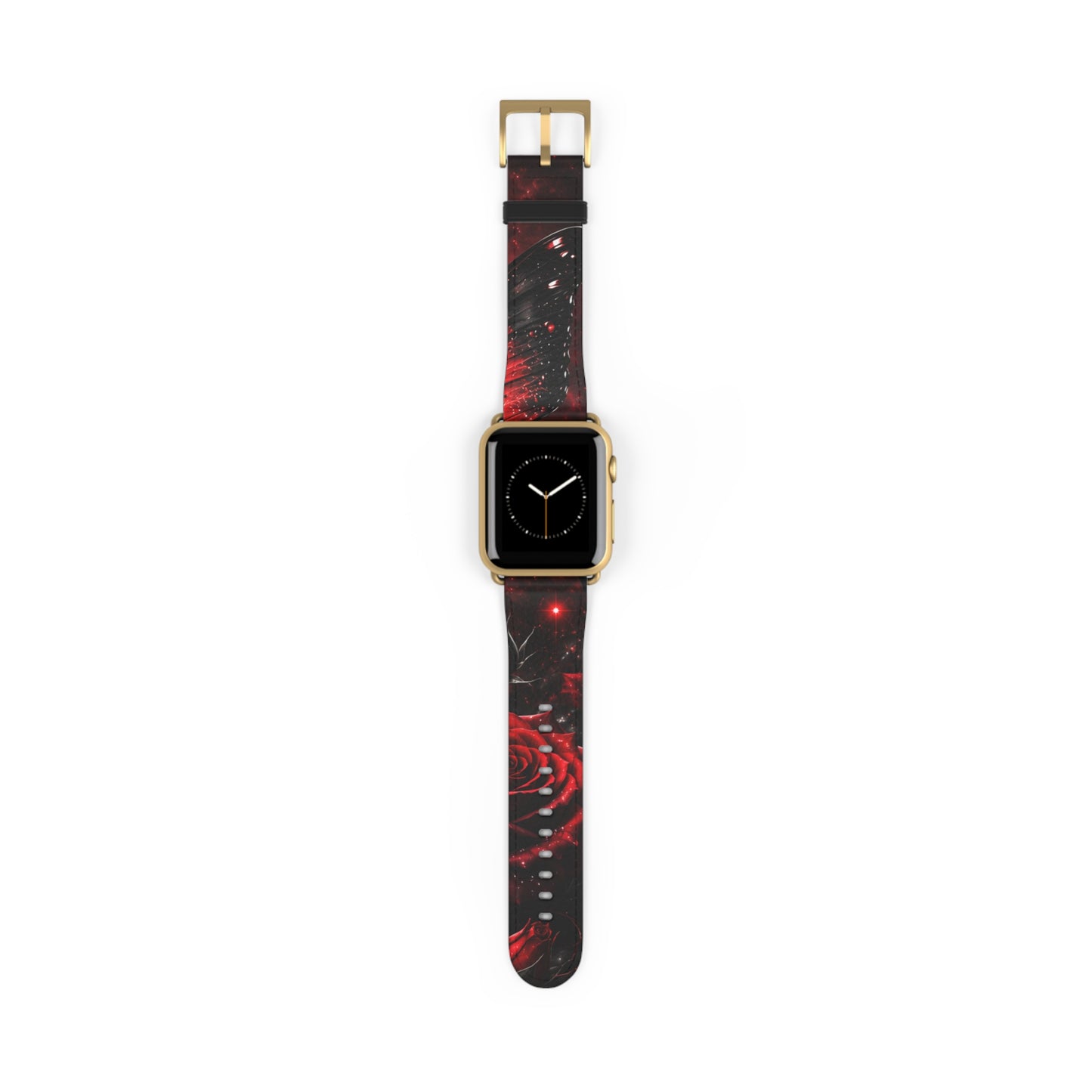 Crimson Metamorphosis™ Apple Watch Band | Premium Faux Leather Strap
