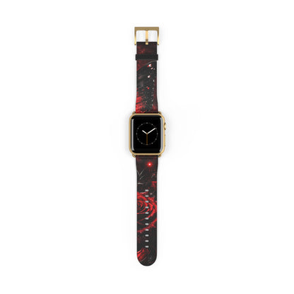 Crimson Metamorphosis™ Apple Watch Band | Premium Faux Leather Strap