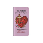 Cardinal's Promise™ Personalized Memorial Flip Wallet Case for iPhone 11-17 Series