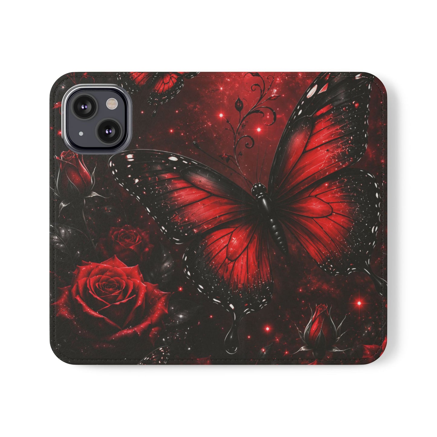 Étui portefeuille à rabat Crimson Metamorphosis™ pour iPhone