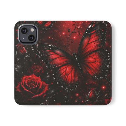 Étui portefeuille à rabat Crimson Metamorphosis™ pour iPhone