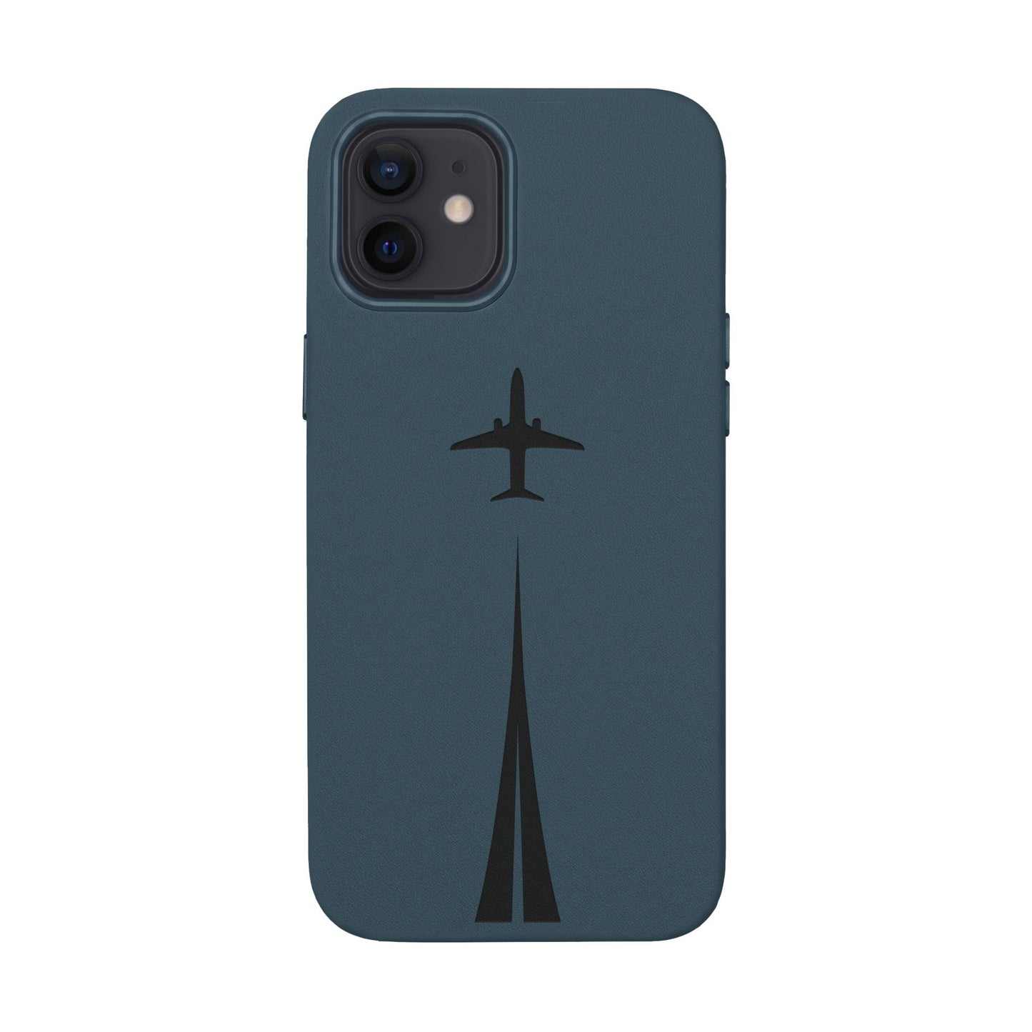 Étui en cuir PU gravé Take Off™ pour iPhone