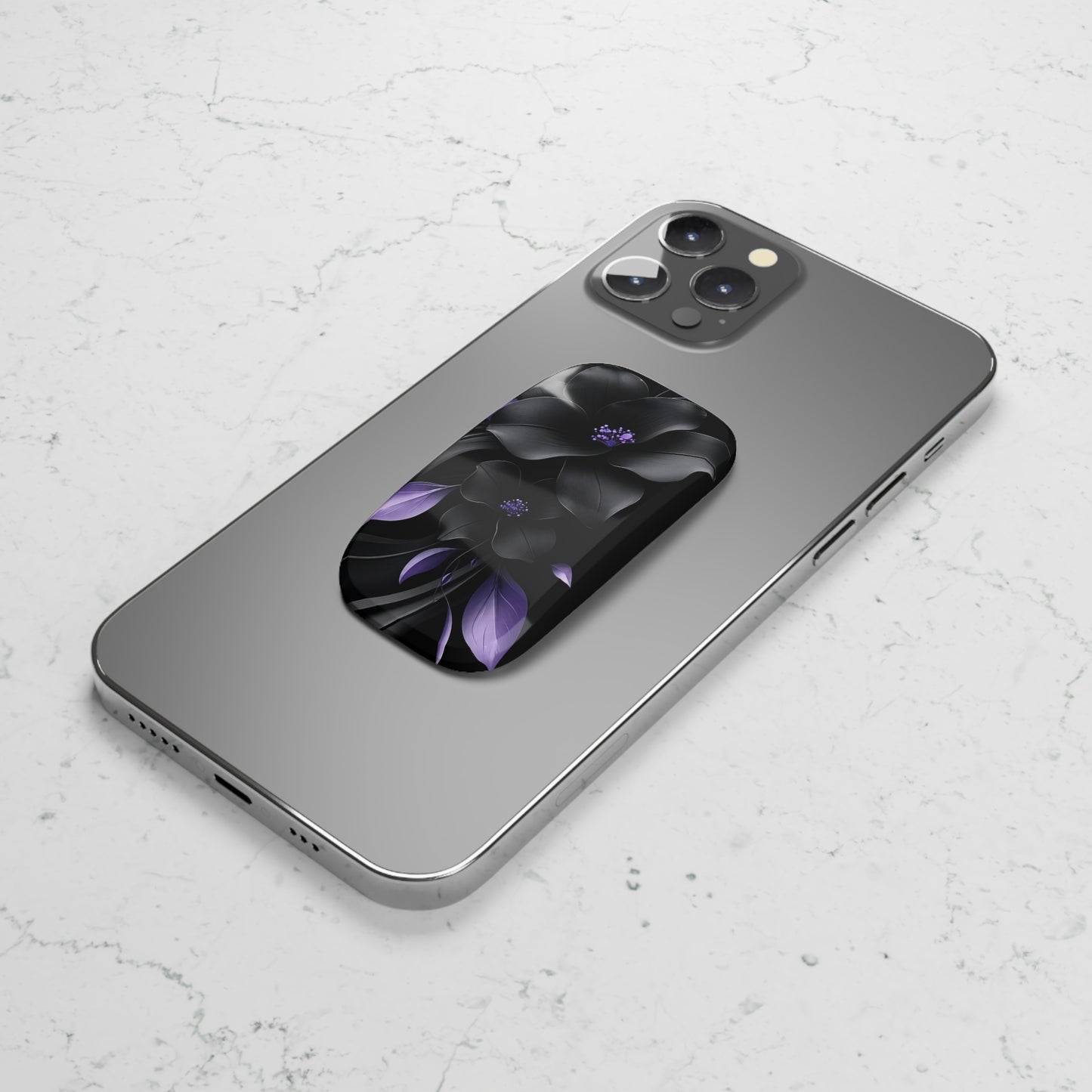 Midnight Lavender™ Phone Click-On Grip | Reusable Phone Grip & Kickstand