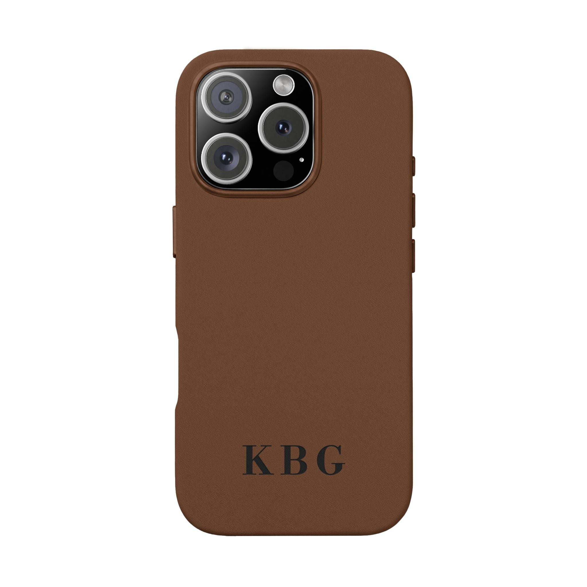 Custom Engraved PU Leather Phone Case | Personalized Monogram