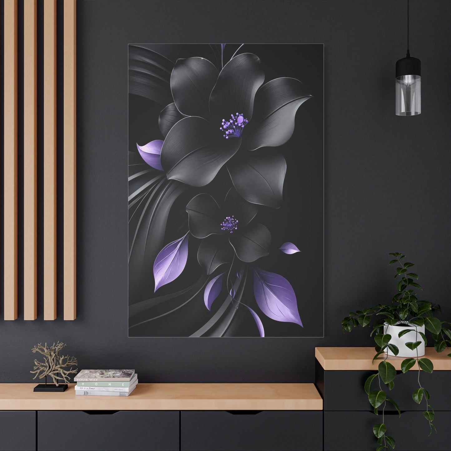 Midnight Lavender™ Matte Stretched Canvas Wall Art (1.25")