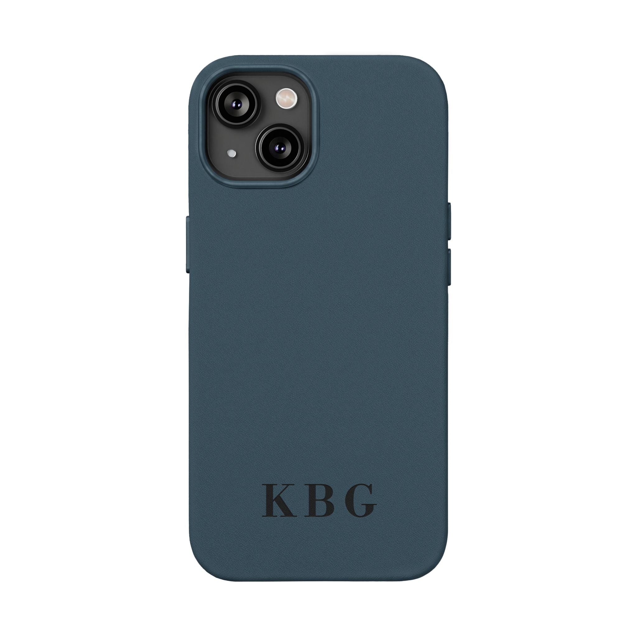 Custom Engraved PU Leather Phone Case | Personalized Monogram