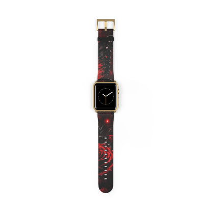 Crimson Metamorphosis™ Apple Watch Band | Premium Faux Leather Strap