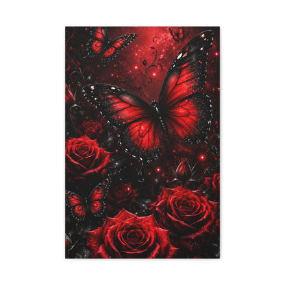 Crimson Metamorphosis™ Matte Stretched Canvas Wall Art (1.25")