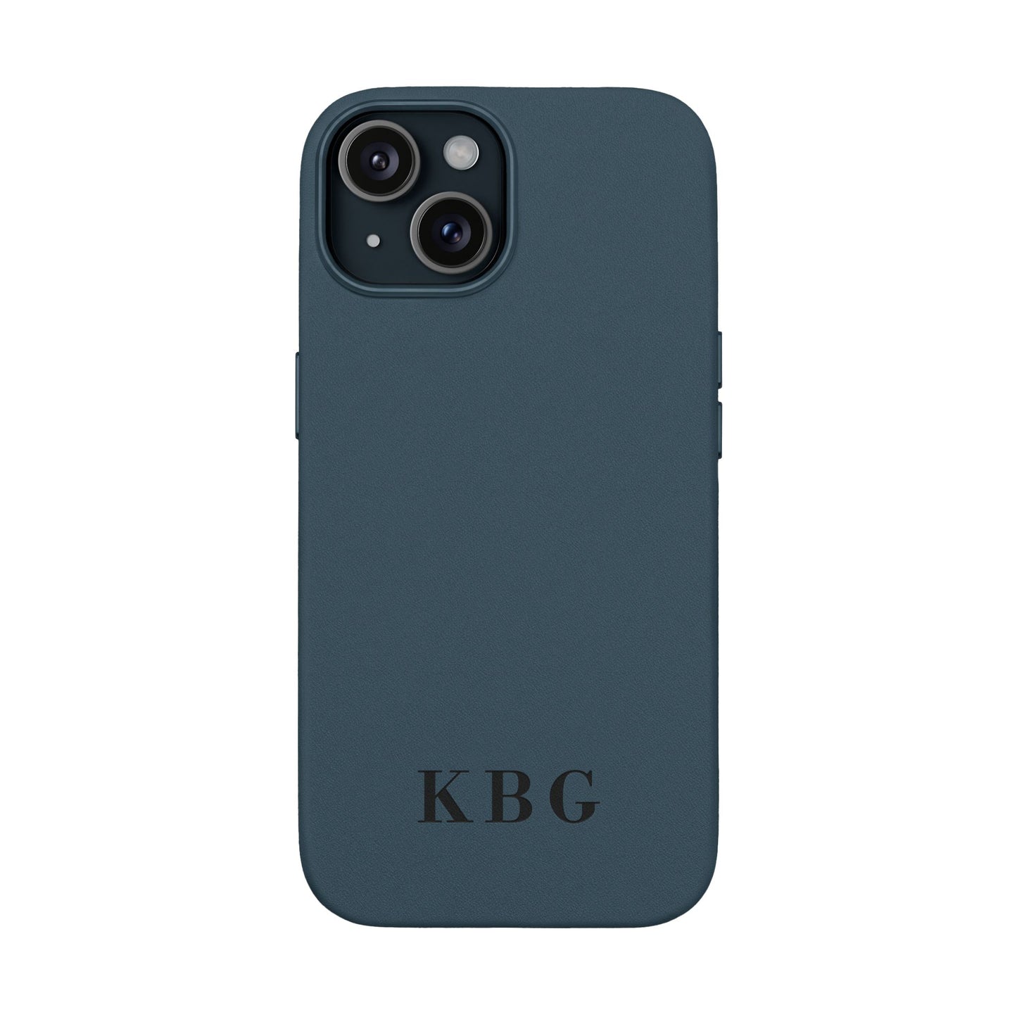 Étui de téléphone en cuir PU gravé sur mesure | Monogramme personnalisé