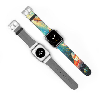 Koi Serenity™ Premium Faux Leather Apple Watch Band