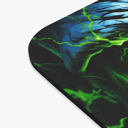 NecroVolt™ Rectangle Mouse Pad | Neon Skull Gaming & Desk Mouse Pad