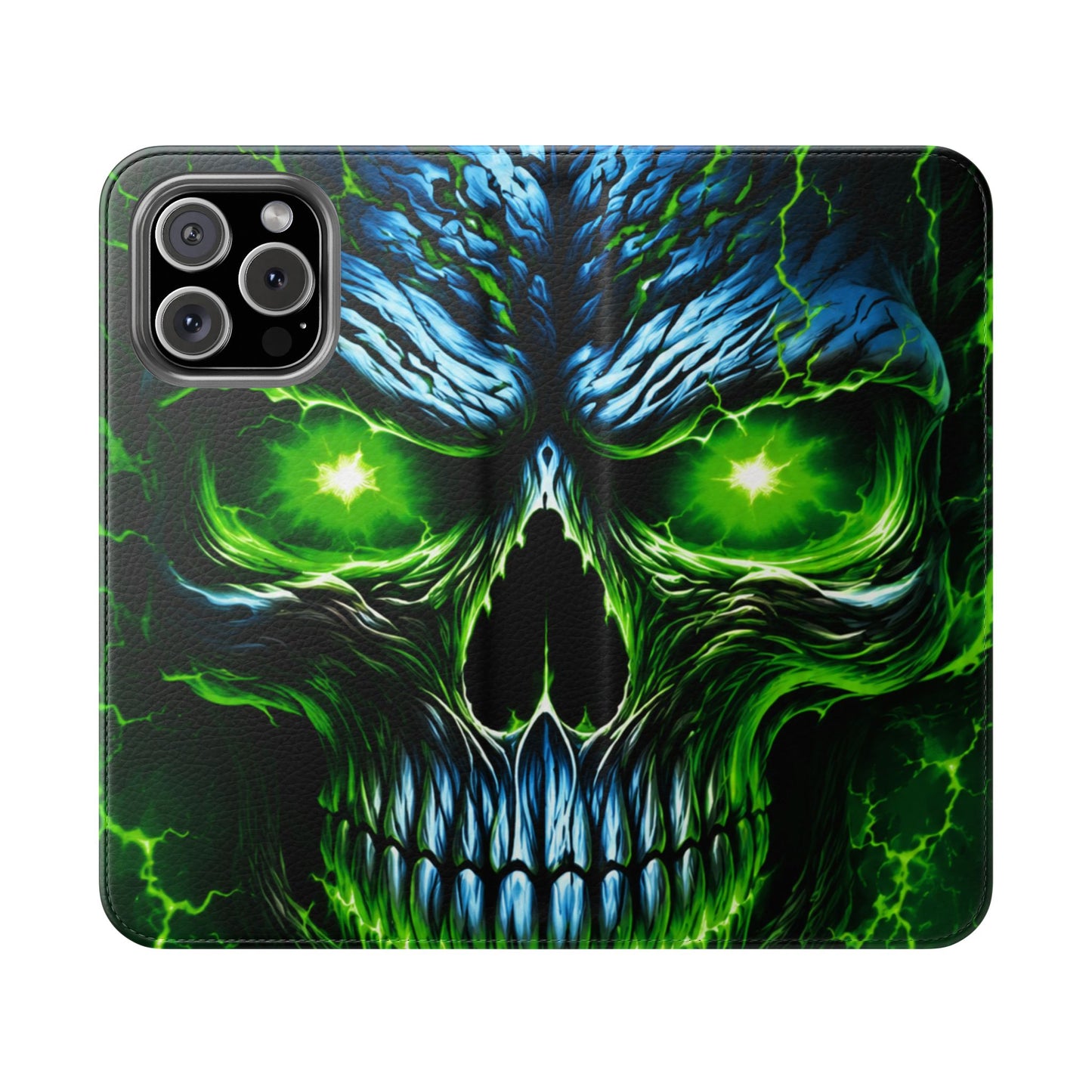 NecroVolt™ Flip Wallet Case for iPhone