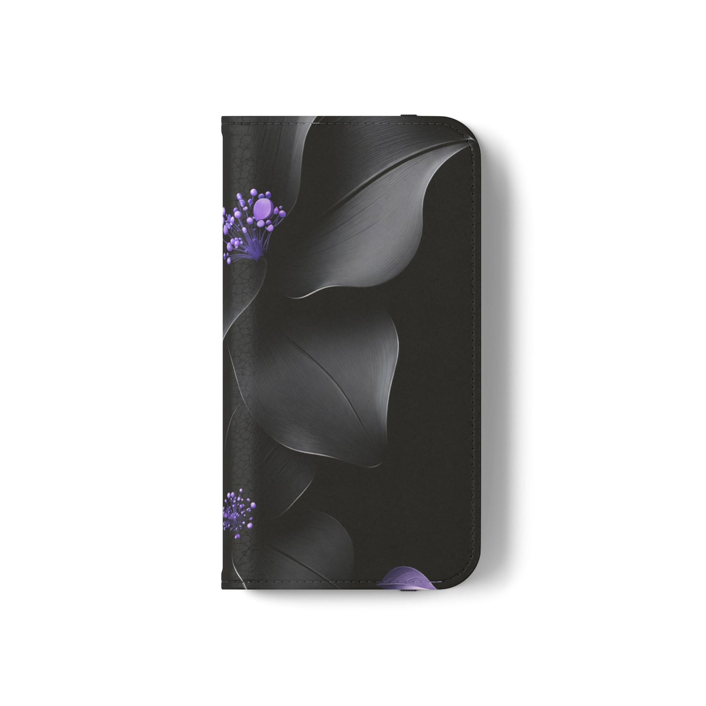 Midnight Lavender™ Flip Case for iPhone | Premium Vegan Leather Wallet Case