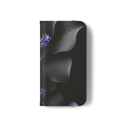 Midnight Lavender™ Flip Case for iPhone | Premium Vegan Leather Wallet Case