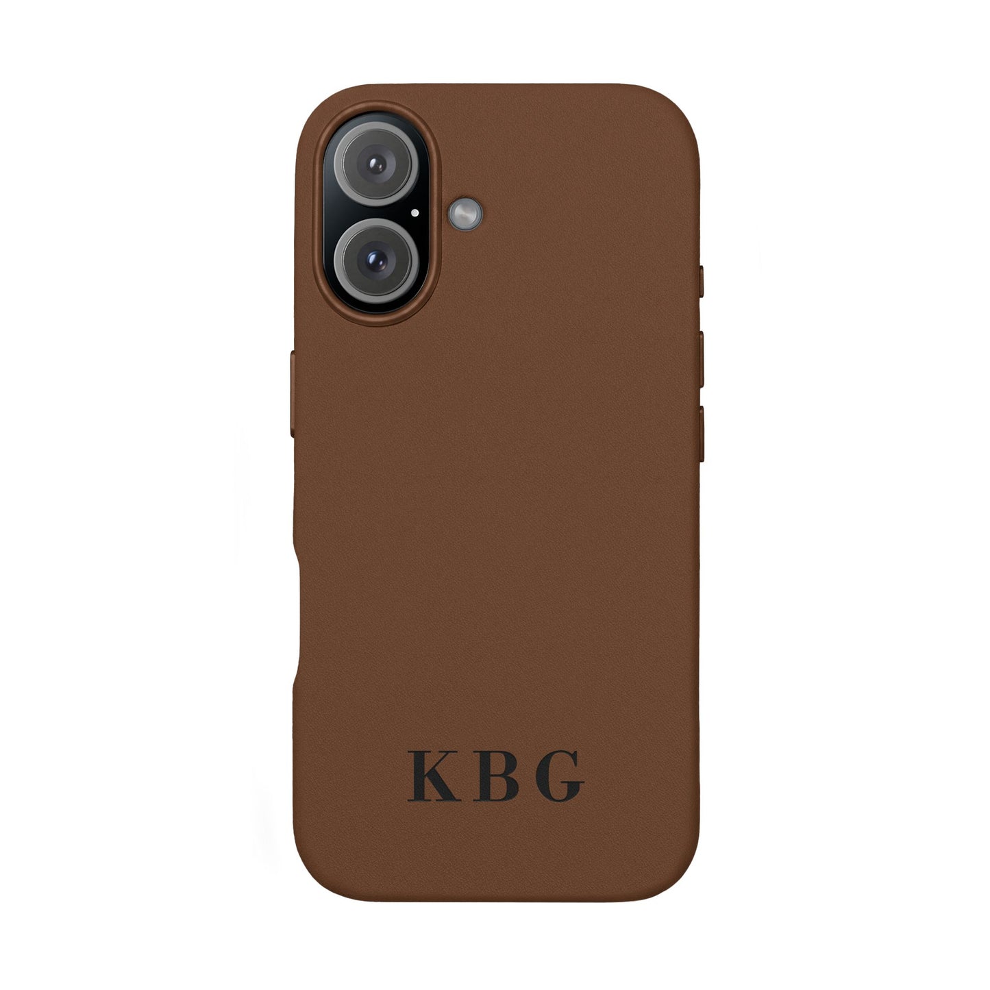 Étui de téléphone en cuir PU gravé sur mesure | Monogramme personnalisé