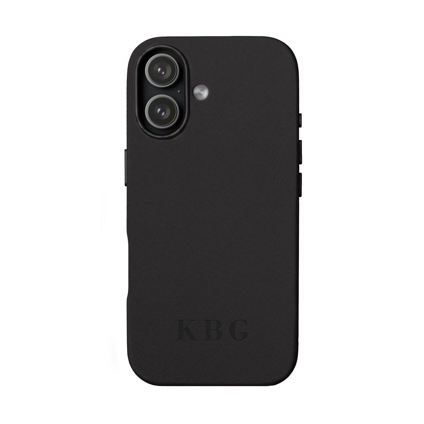 Étui de téléphone en cuir PU gravé sur mesure | Monogramme personnalisé