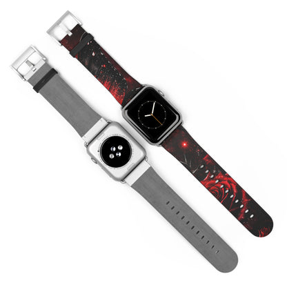 Crimson Metamorphosis™ Apple Watch Band | Premium Faux Leather Strap