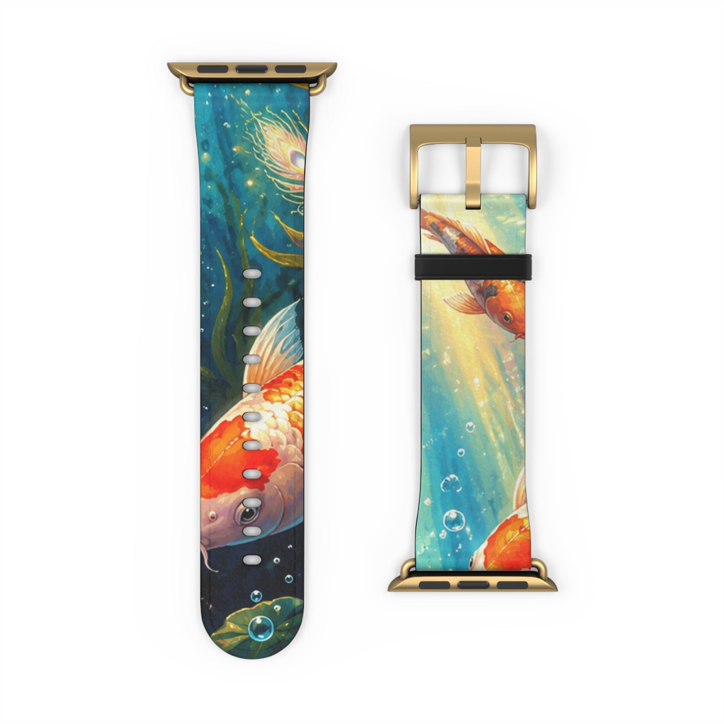 Koi Serenity™ Premium Faux Leather Apple Watch Band