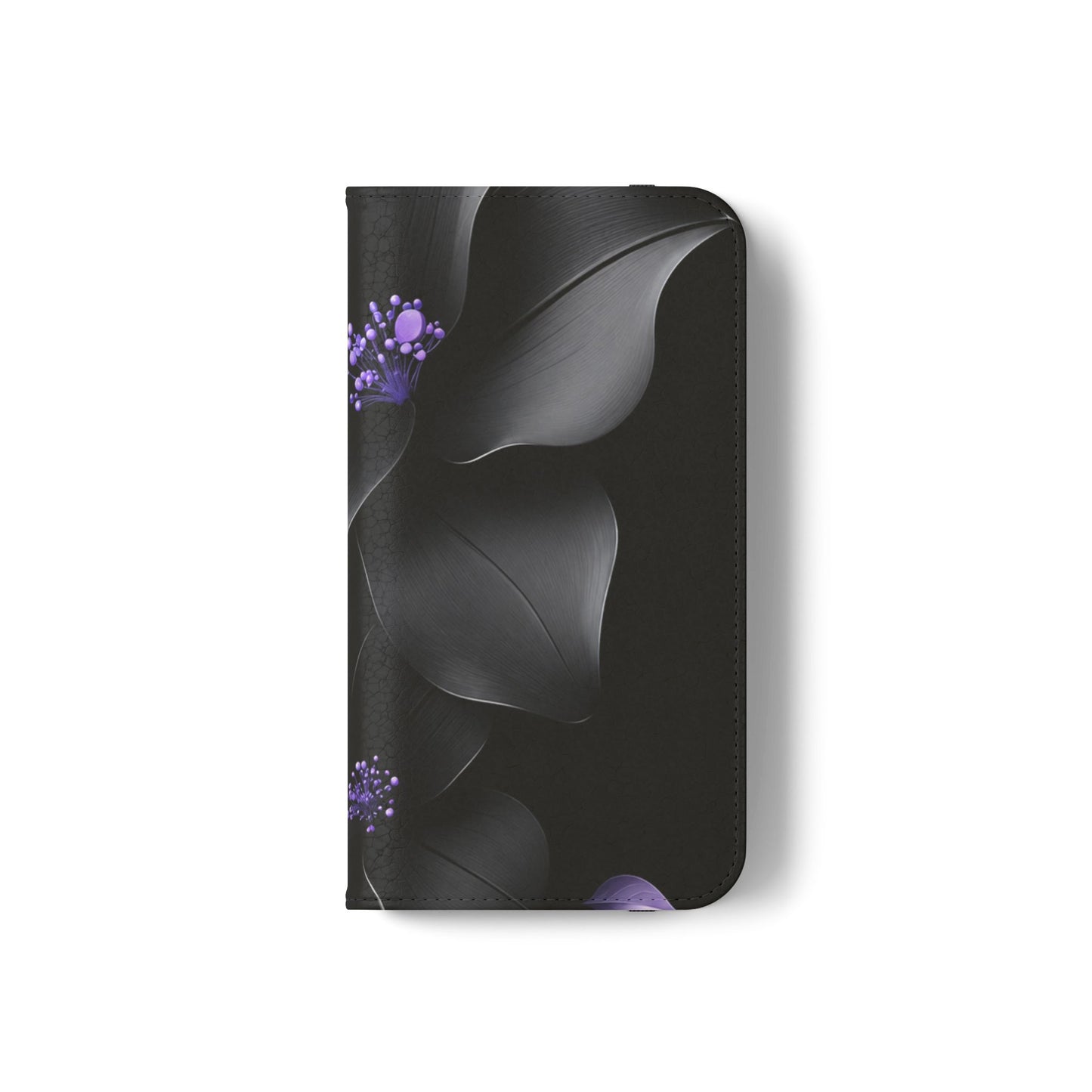 Midnight Lavender™ Flip Case for iPhone | Premium Vegan Leather Wallet Case