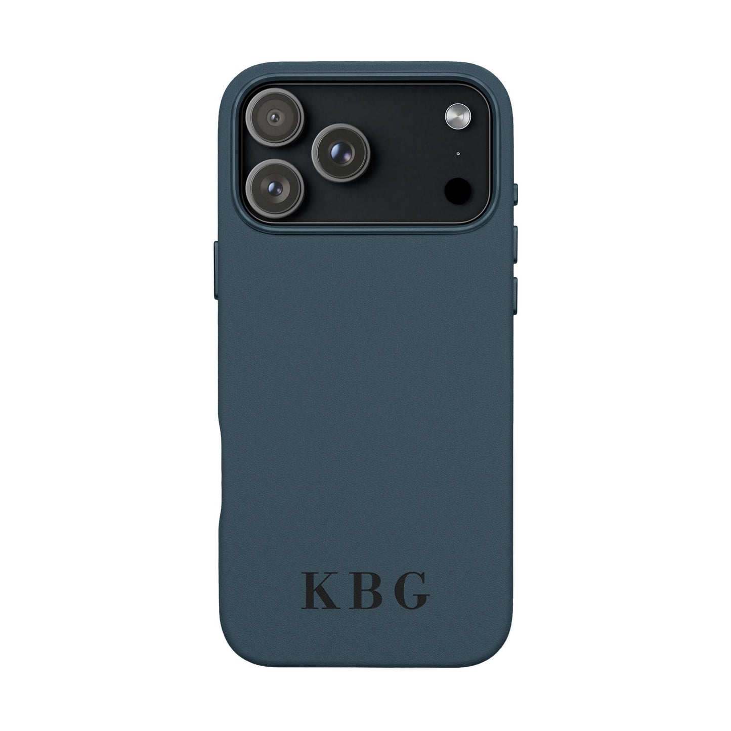 Étui de téléphone en cuir PU gravé sur mesure | Monogramme personnalisé