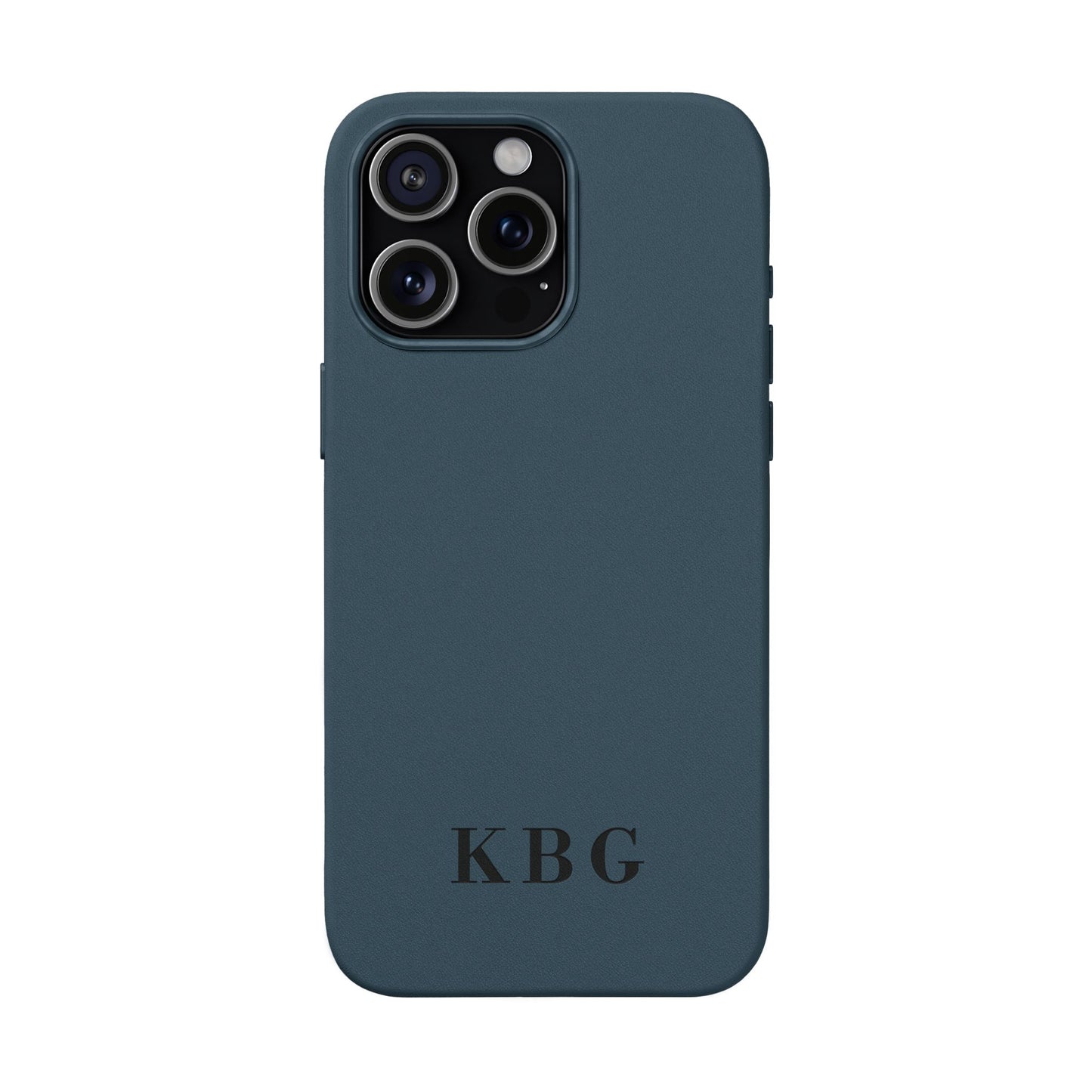 Étui de téléphone en cuir PU gravé sur mesure | Monogramme personnalisé