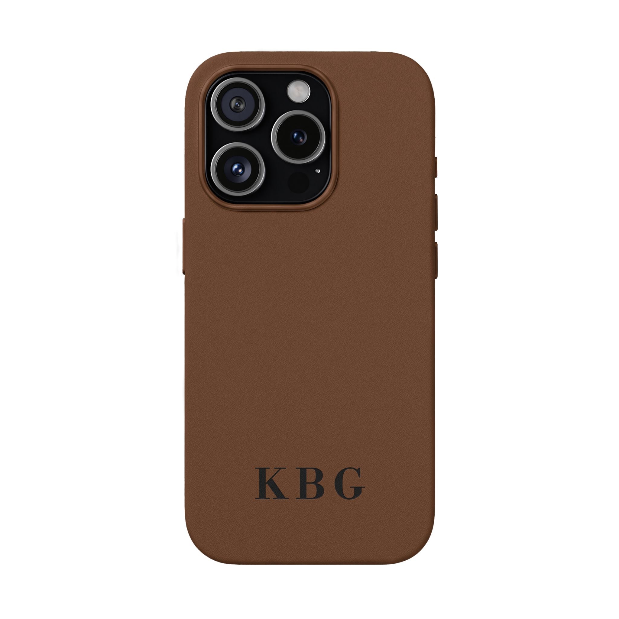 Custom Engraved PU Leather Phone Case | Personalized Monogram