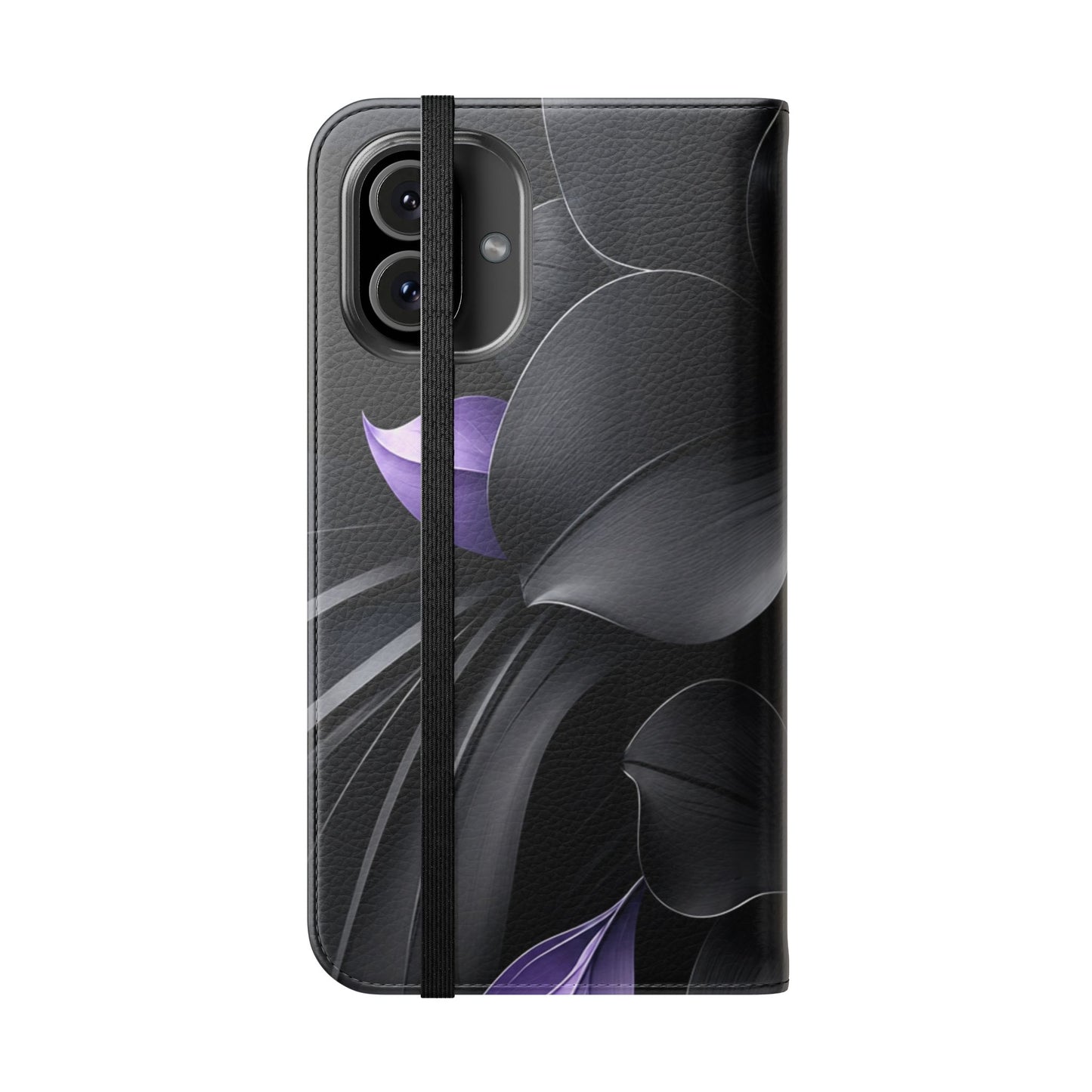 Midnight Lavender™ Flip Case for iPhone | Premium Vegan Leather Wallet Case