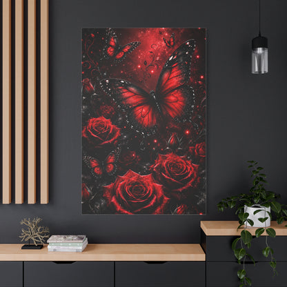 Crimson Metamorphosis™ Matte Stretched Canvas Wall Art (1.25")