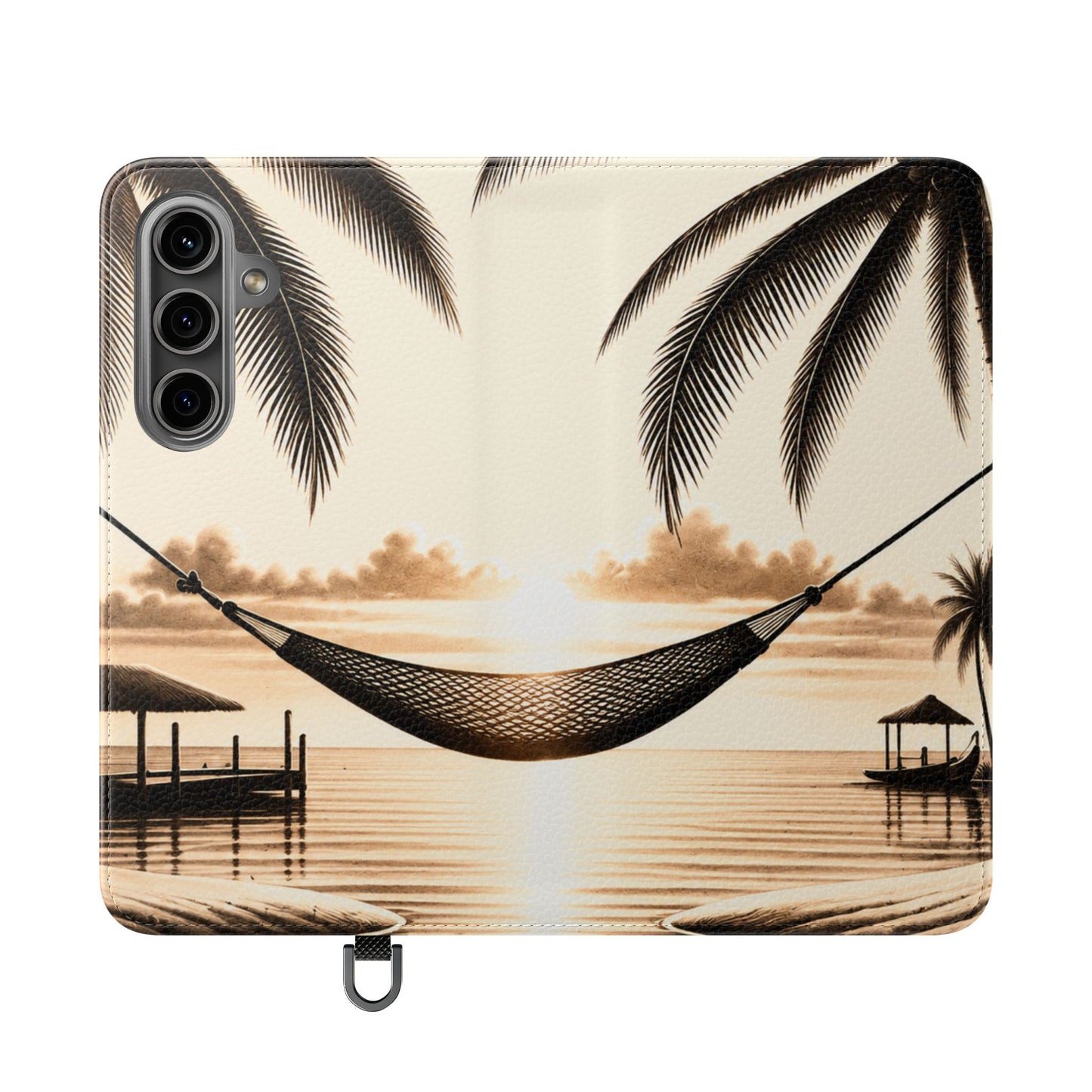 Island Serenity™ Faux Leather Flip Wallet Case for Samsung Galaxy