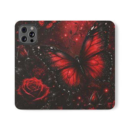 Étui portefeuille à rabat Crimson Metamorphosis™ pour iPhone