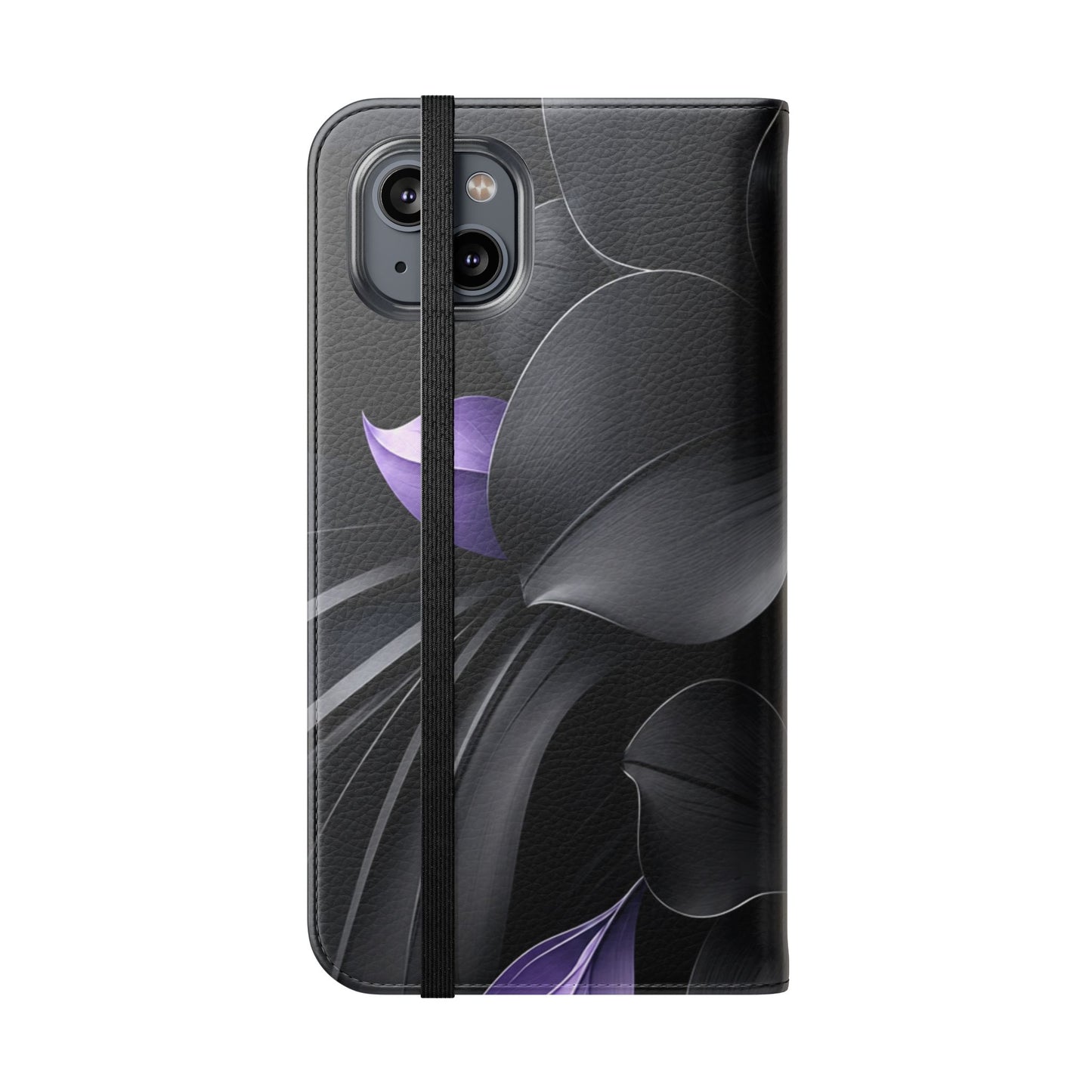 Midnight Lavender™ Flip Case for iPhone | Premium Vegan Leather Wallet Case