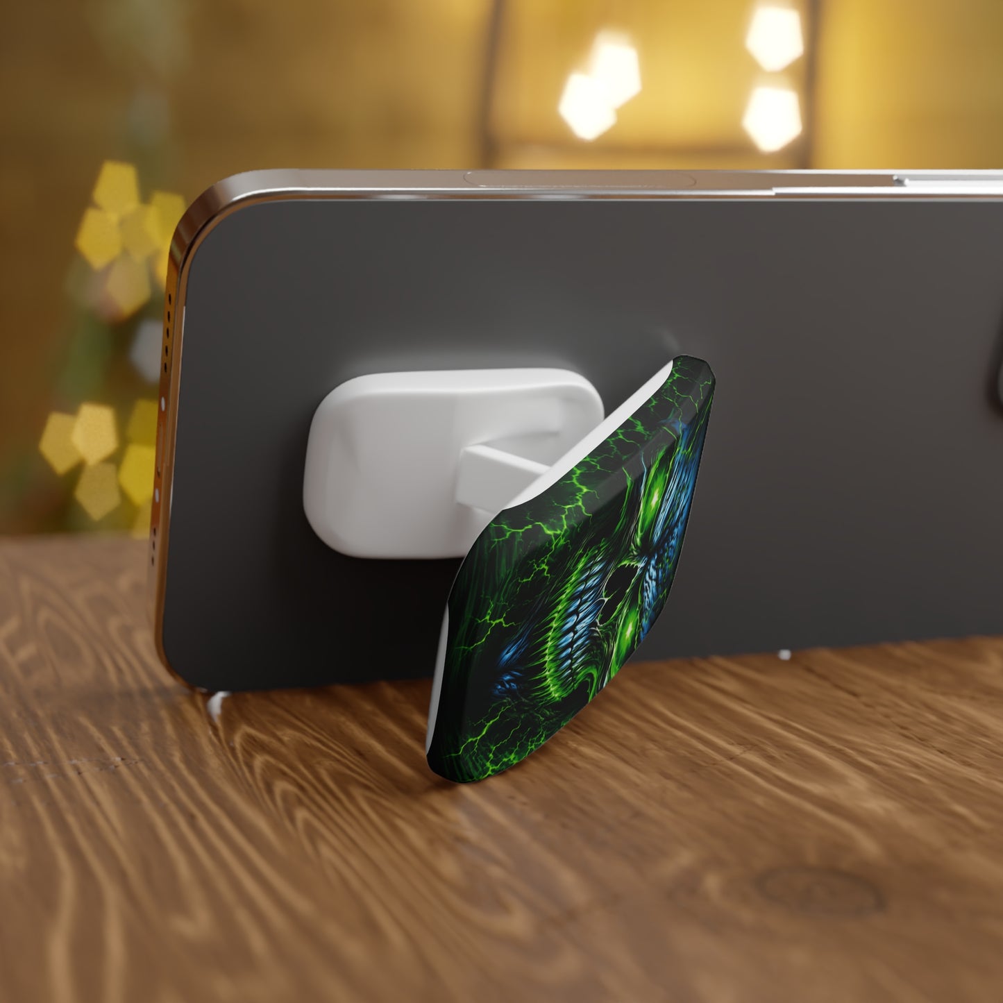 NecroVolt™ Phone Click-On Grip | Skull Phone Grip & Kickstand