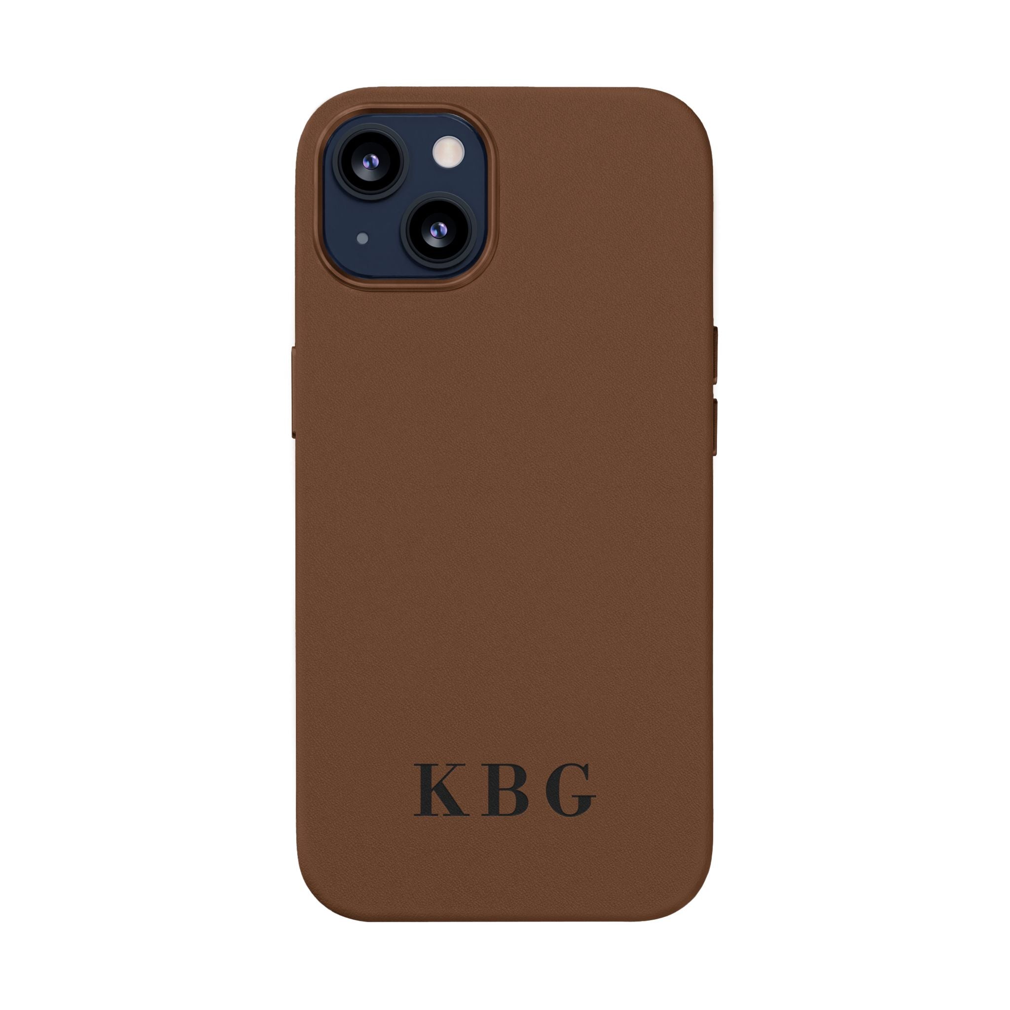 Custom Engraved PU Leather Phone Case | Personalized Monogram