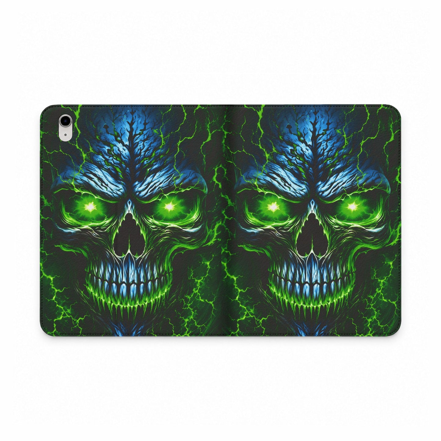 NecroVolt™ Tablet Folio Case for iPad | Skull Wallet Case with Stand