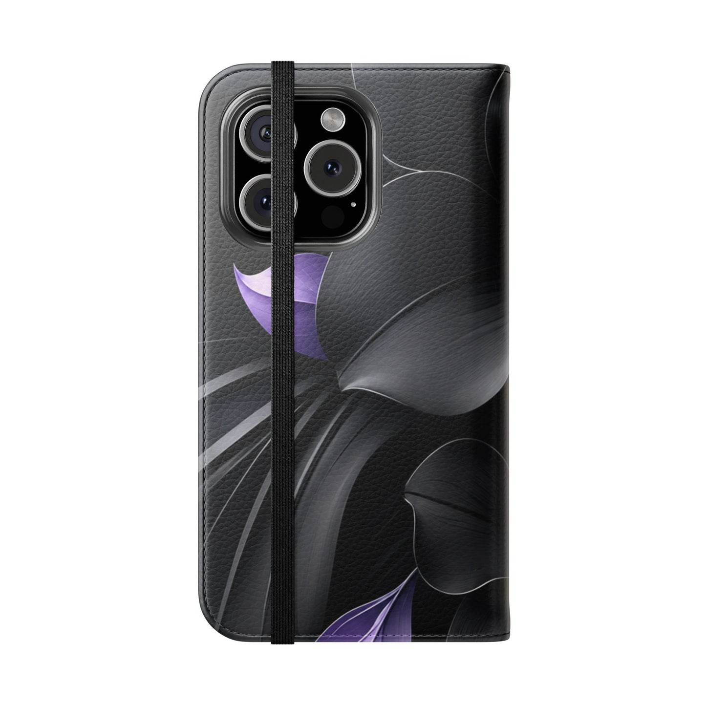 Midnight Lavender™ Flip Case for iPhone | Premium Vegan Leather Wallet Case