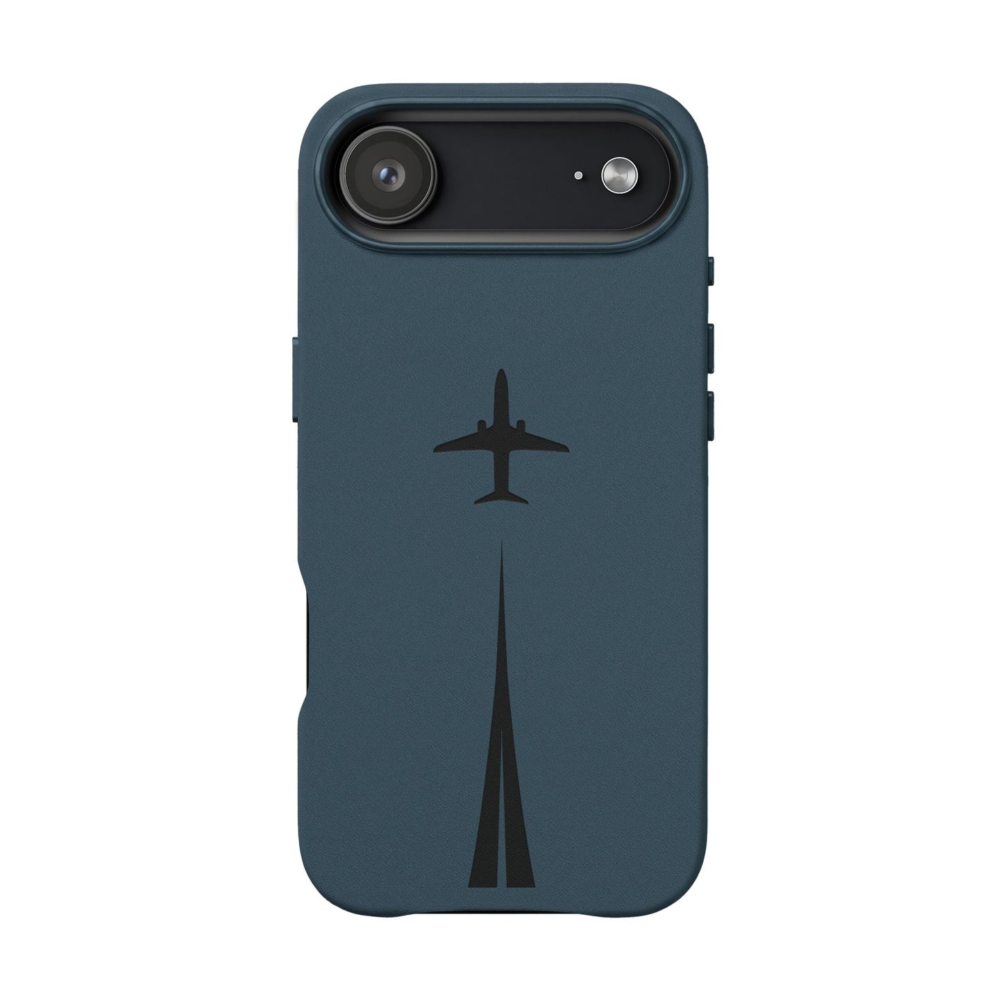 Étui en cuir PU gravé Take Off™ pour iPhone