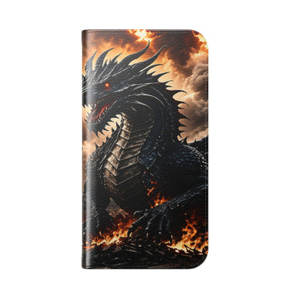 Ashen Dominion™ Flip Case for iPhone | Premium Vegan Leather Wallet Case