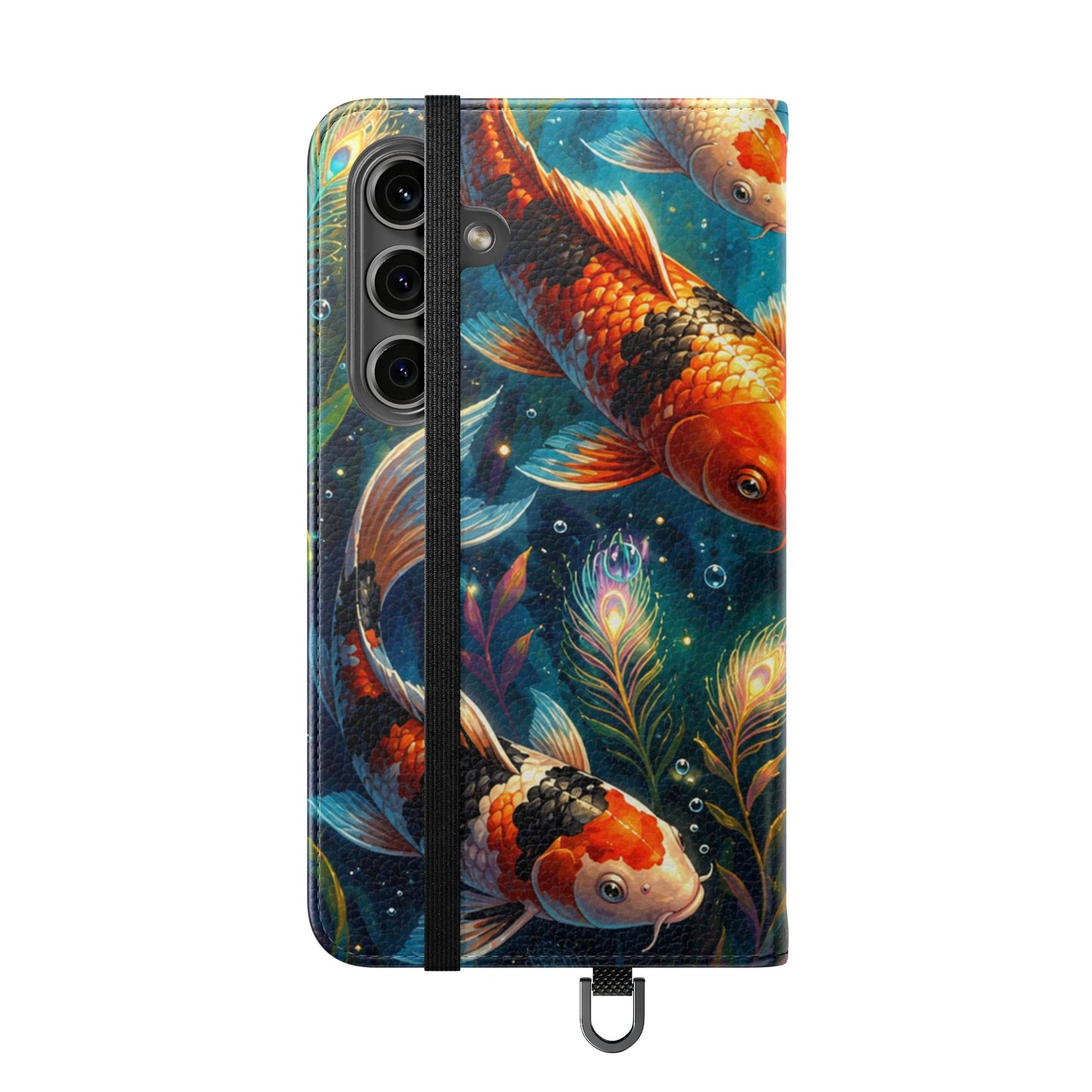 Koi Serenity™ Premium Leather Flip Wallet Case for Samsung Galaxy