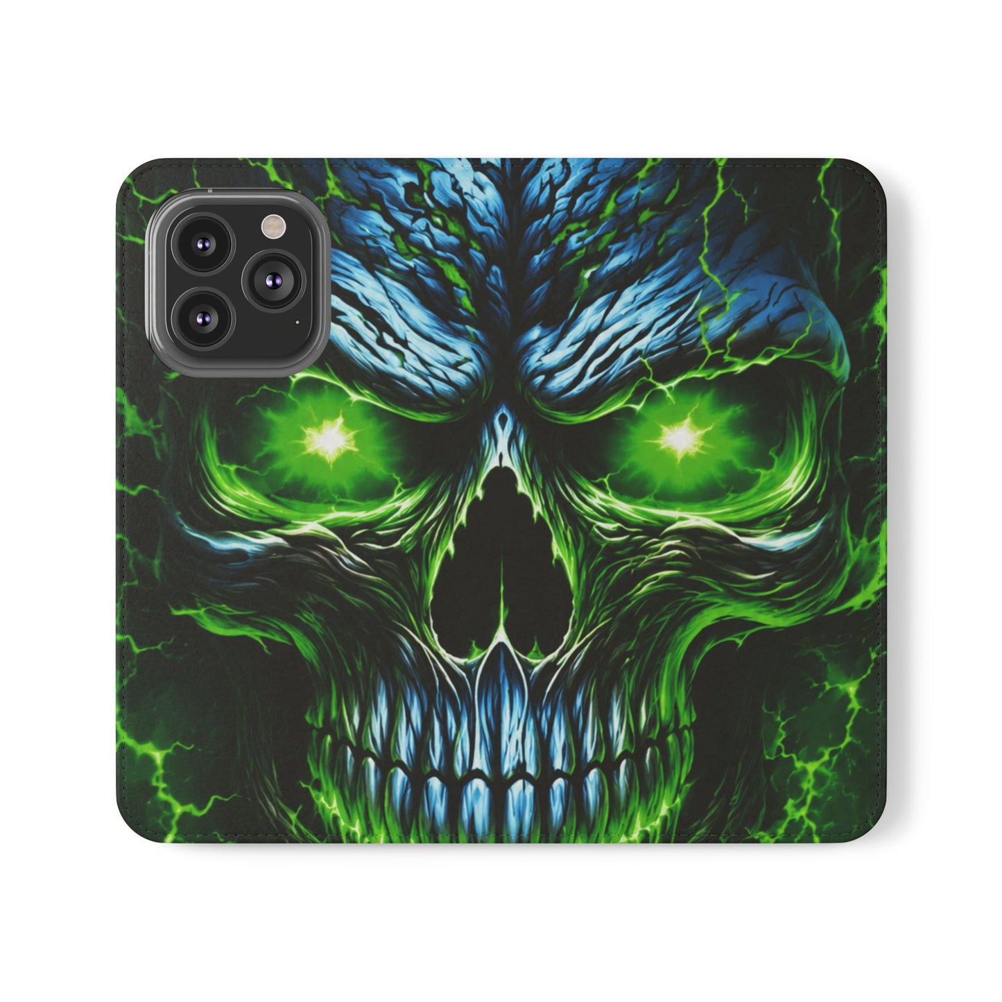 NecroVolt™ Flip Wallet Case for iPhone