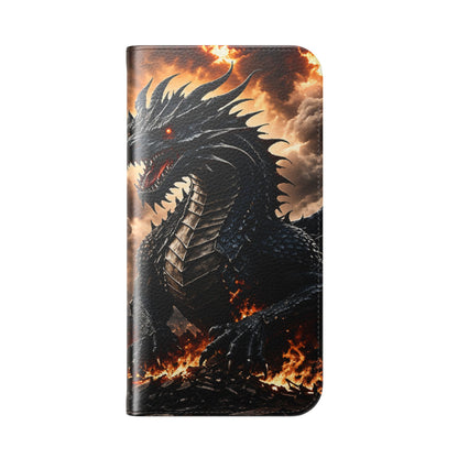 Ashen Dominion™ Flip Case for iPhone | Premium Vegan Leather Wallet Case